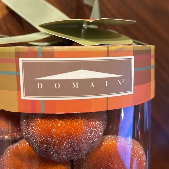 UNOPENED DOMAIN BEADED UNSCENTED DECORATIVE MINI PUMPKINS - SO FESTIVE! - Picture 2 of 8